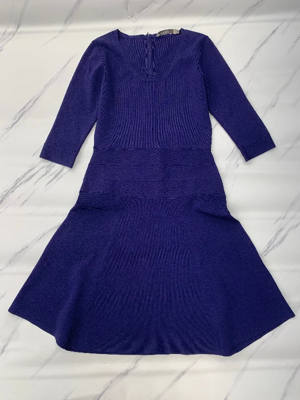 Dress Casual Midi By Reiss In Purple, Size: M