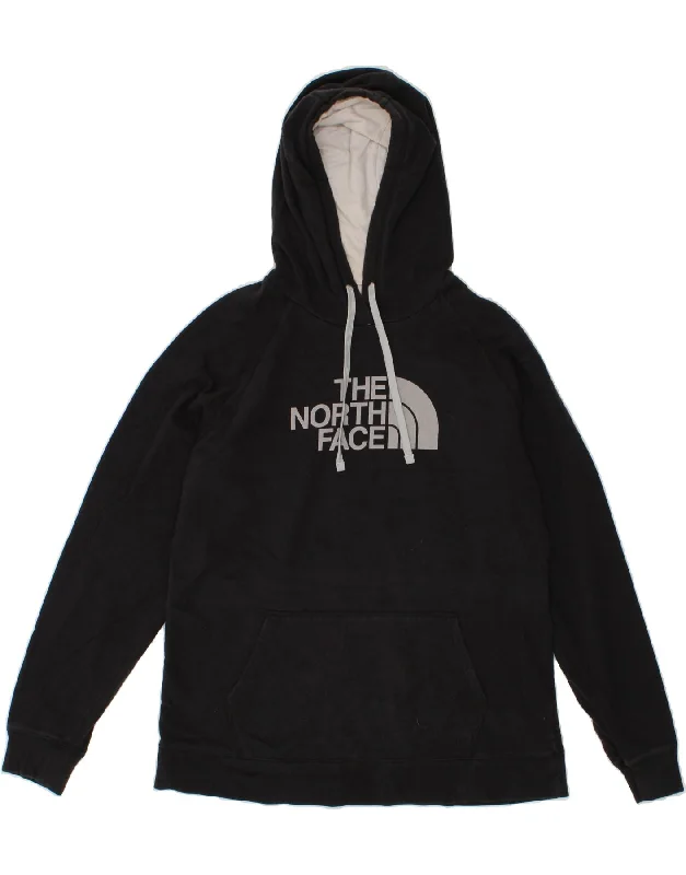 THE NORTH FACE Womens Graphic Hoodie Jumper UK 18 XL Black Cotton