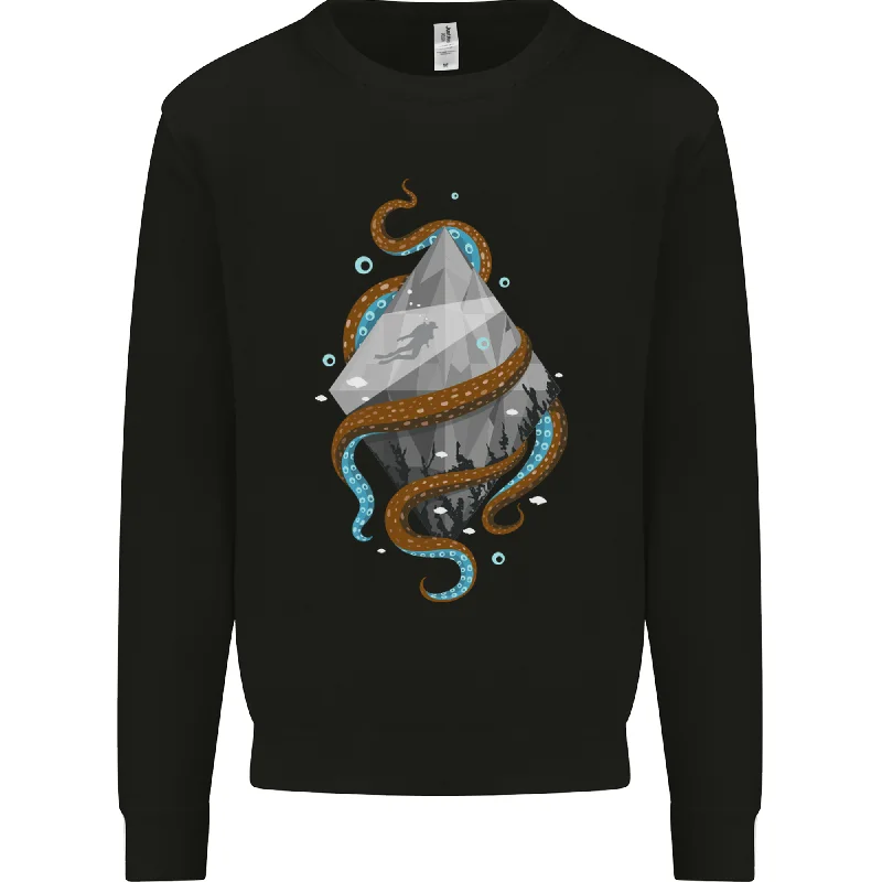 Abstract Scuba Diver Diving Dive Mens Sweatshirt Jumper