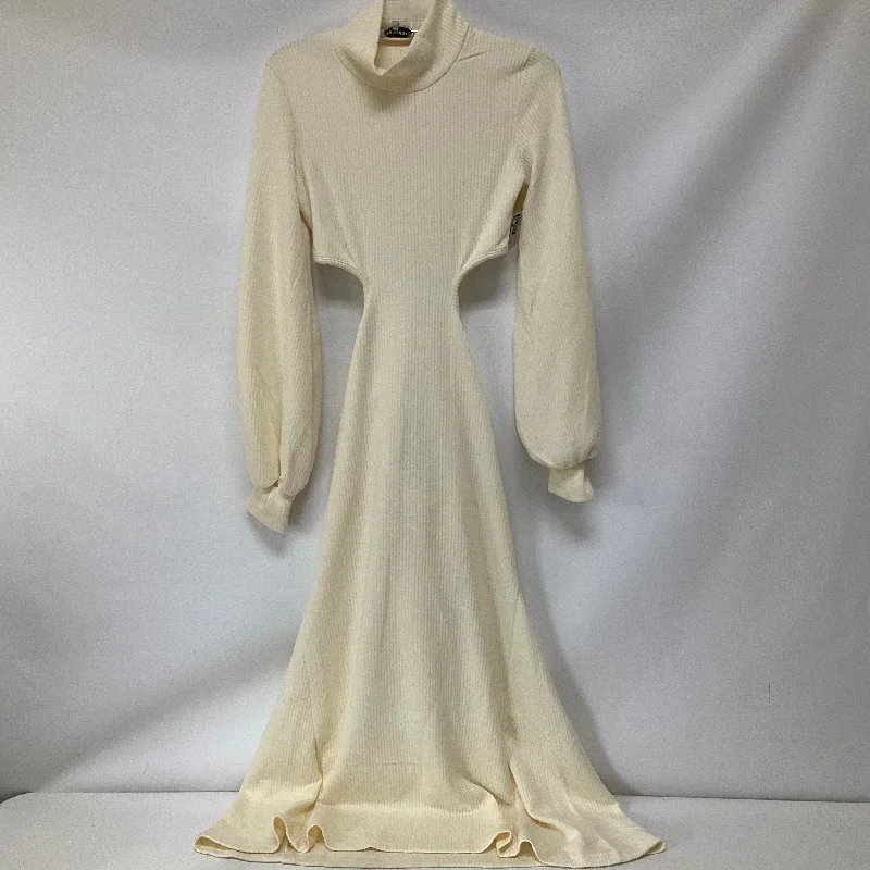 Dress Casual Maxi By Cma In Cream, Size: M