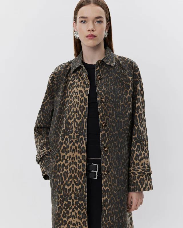 FILIPASW COAT - Light brown leopard