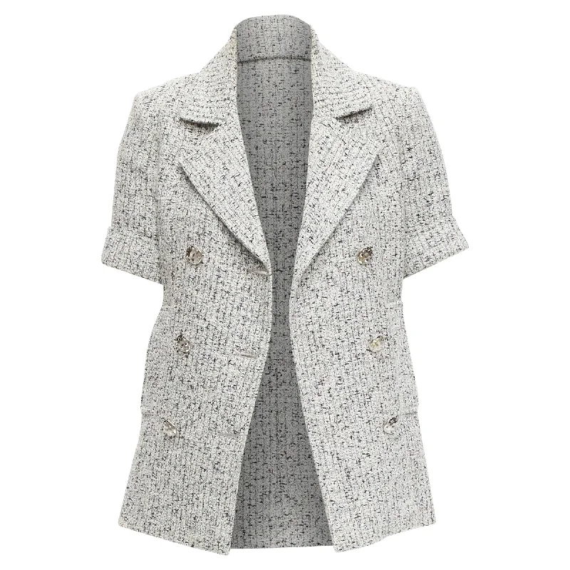 Chanel Fantasy Tweed CC Buttons Cuffed Sleeves Jacket