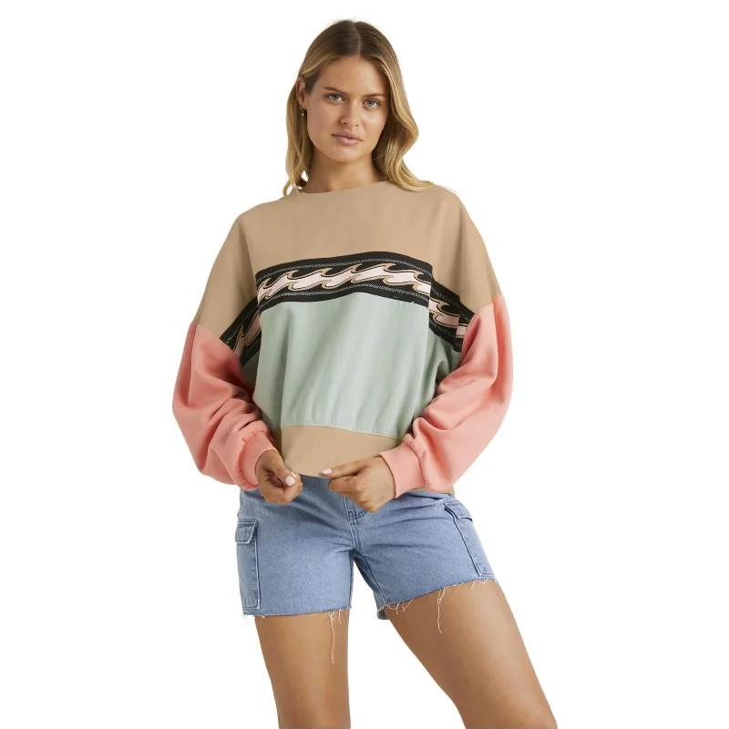 Billabong Womens 73 Days Cabo Vintage Oversized Sweatshirt