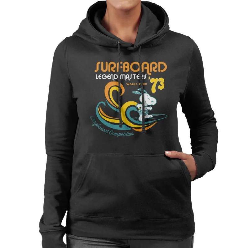 Peanuts Snoopy Surfboard World Tour 73 Women's Hooded Sweatshirt