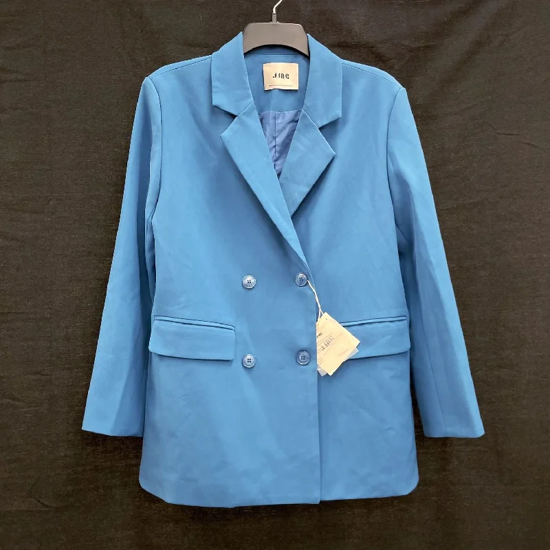 NWT Wmns J.ING Blue Double Breasted Blazer Jacket Free Size / 41" Bust