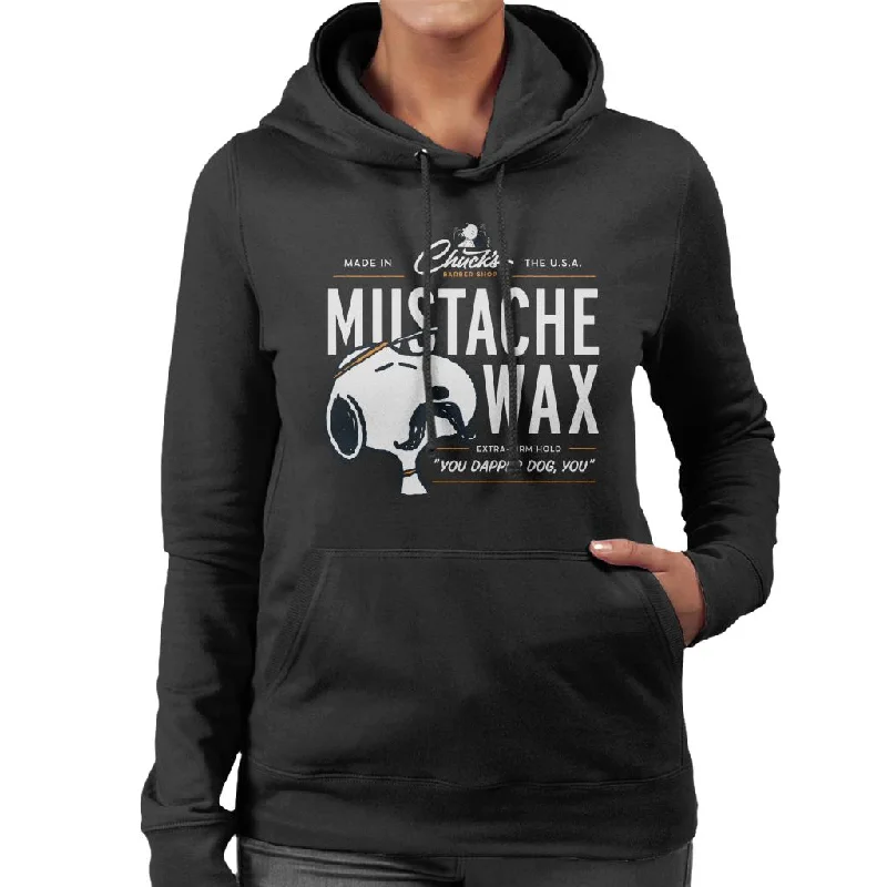 Peanuts Snoopy Mustache Wax Women's Hooded Sweatshirt