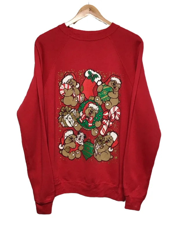 Bears And Candy Christmas Sweatshirt (Size XL)