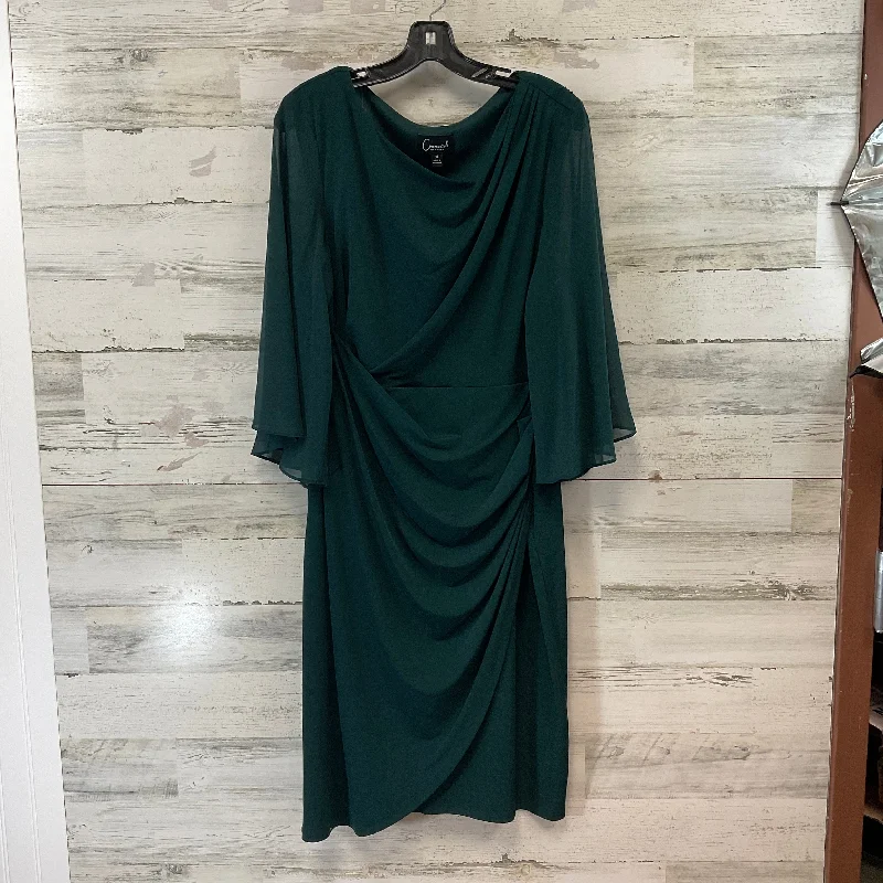 Dress Party Midi By Connected Apparel In Green, Size: L