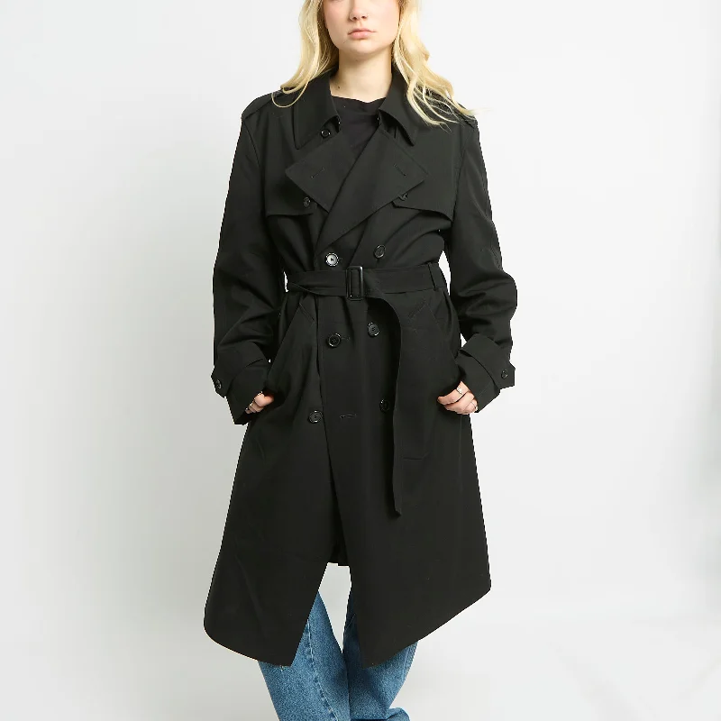 Long Canvas Trench Coat - UK 14