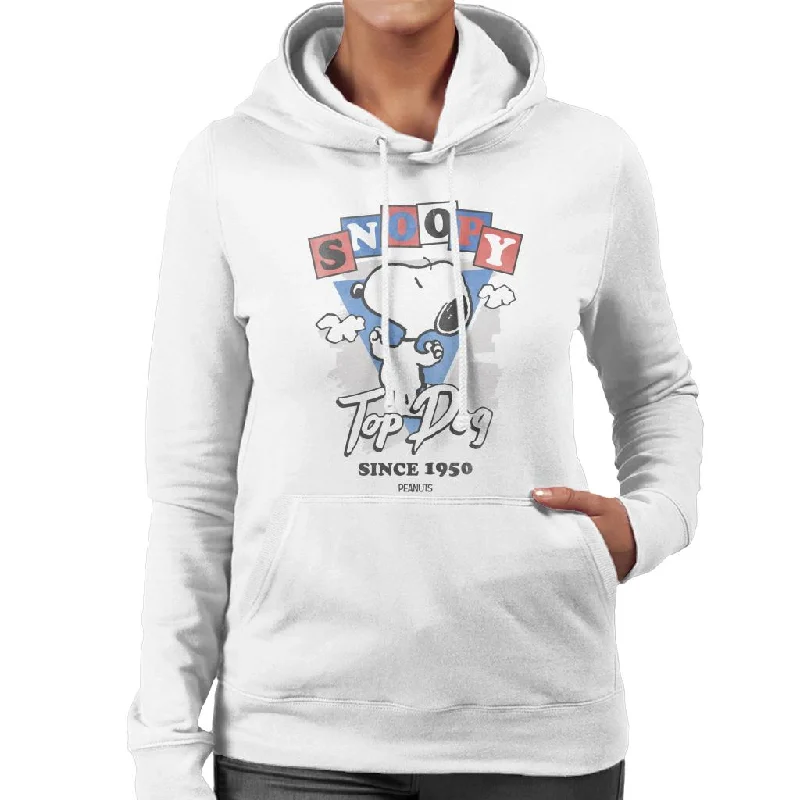 Peanuts Snoopy Top Dog Since 1950 Women's Hooded Sweatshirt