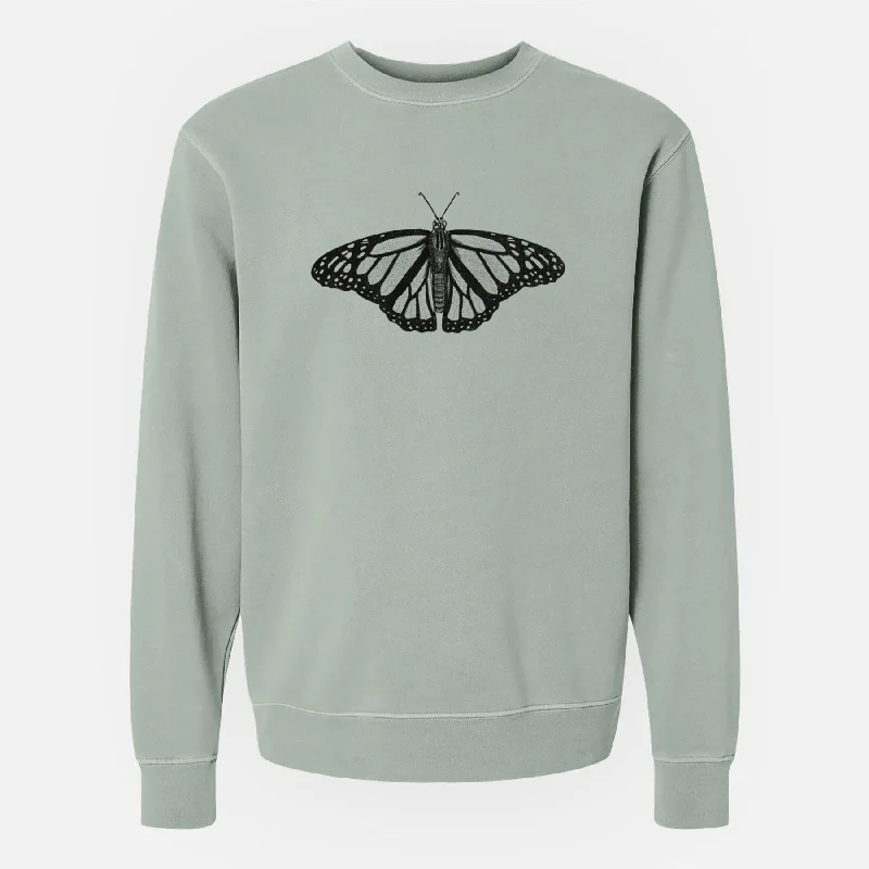 Danaus plexippus - Monarch Butterfly - Unisex Pigment Dyed Crew Sweatshirt