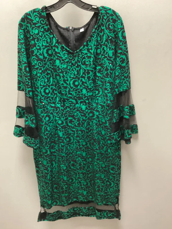 Dress Party Midi By Cme In Green, Size: Xl