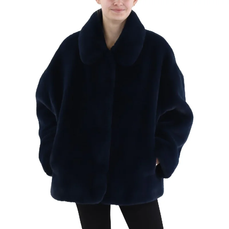 Womens Faux Fur Long Faux Fur Coat