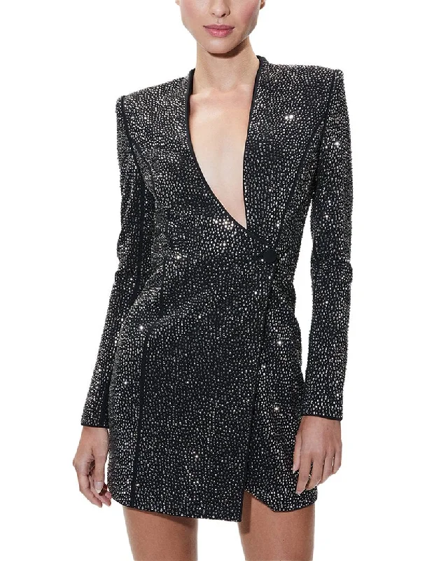 Alice + Olivia Guenda Embellished Blazer Dress