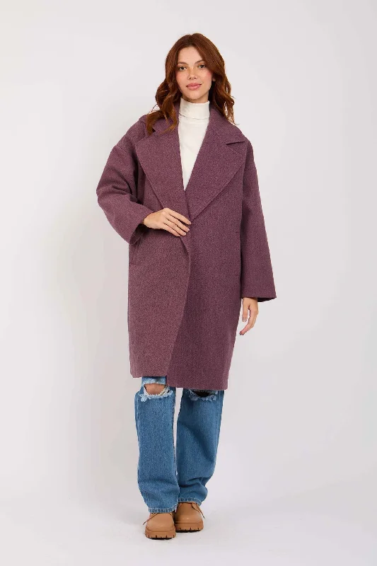 Women Gookh Oversize Coat Purple