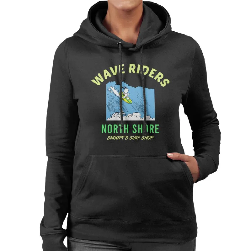 Peanuts Snoopy Wave Riders North Shore Women's Hooded Sweatshirt