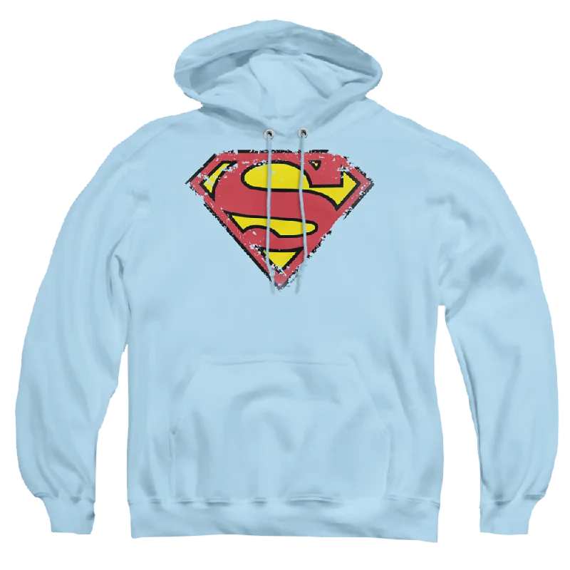 Superman Distressed Shield - Pullover Hoodie