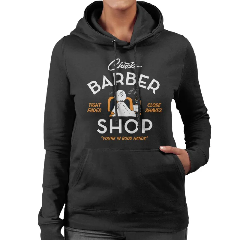 Peanuts Charlie Brown Chucks Barber Shop Women's Hooded Sweatshirt