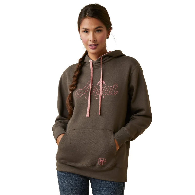 Ariat Ladies Real Thunderbird Brown Hoodie 10046447