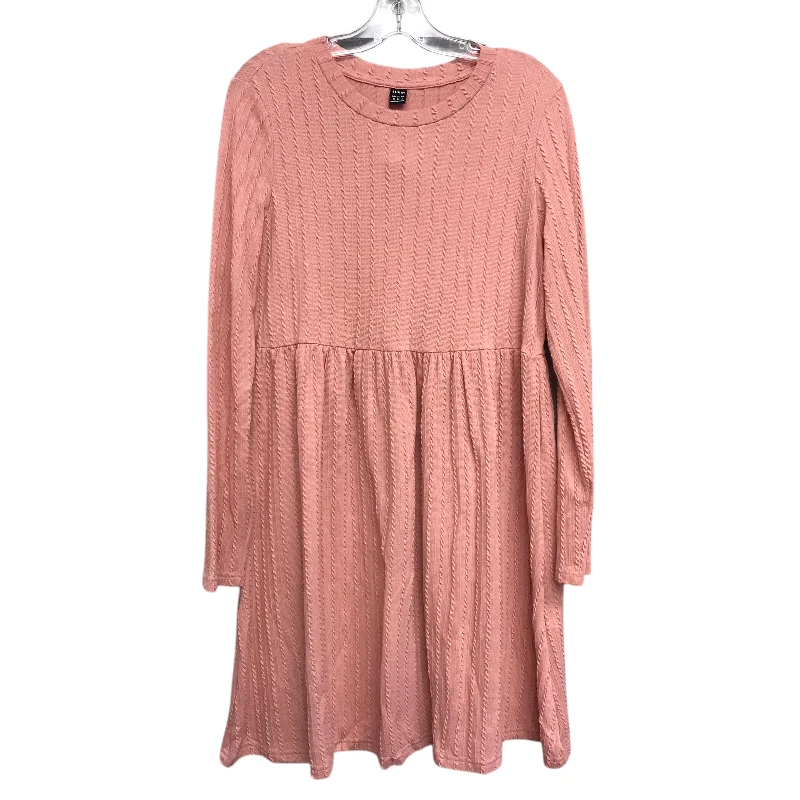 Dress Work By Shein In Peach, Size:M