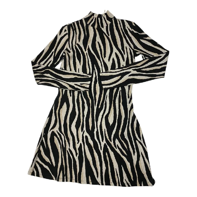 Dress Casual Midi By Zara In Zebra Print, Size: S