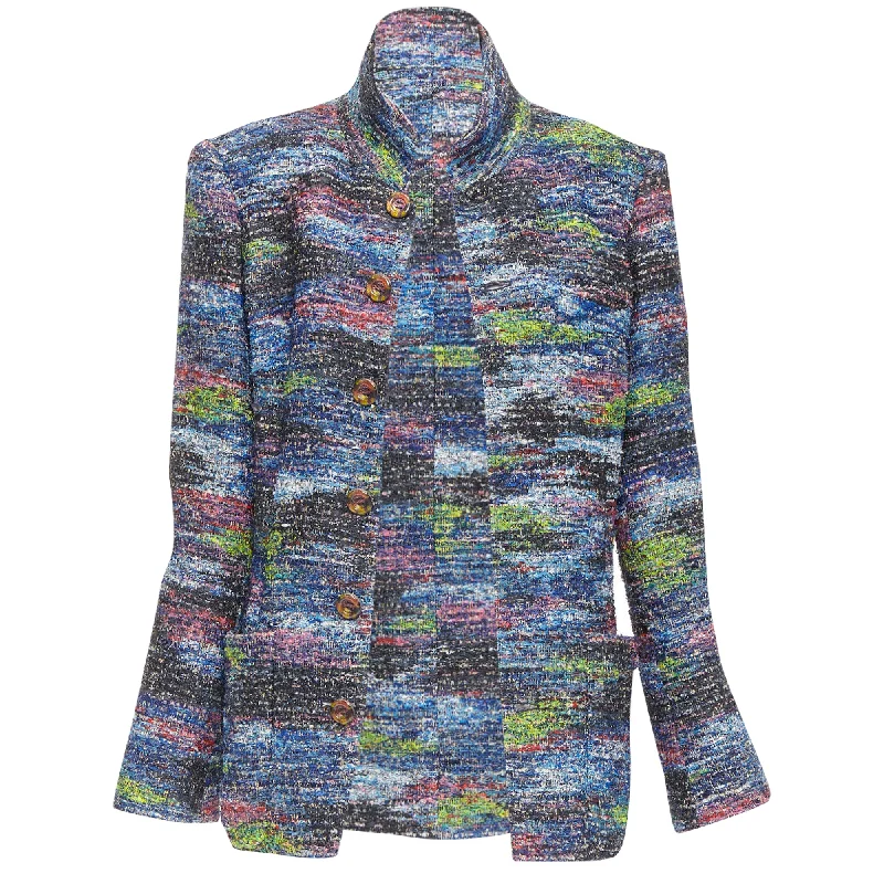 Chanel spray painted Fantasy tweed jacket