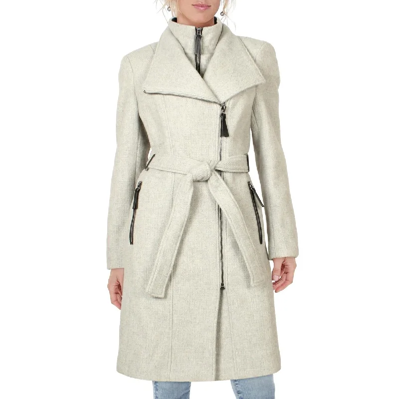 Womens Wool Blend Dress Wrap Coat