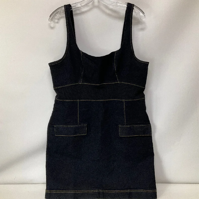 Dress Casual Short By Anthropologie In Blue Denim, Size: 14