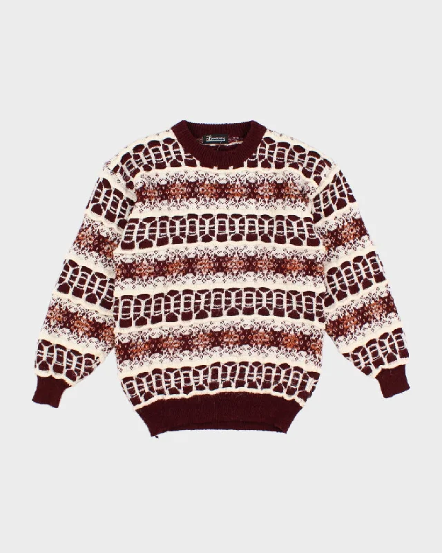 Chunky Textured Knit Jumper - M