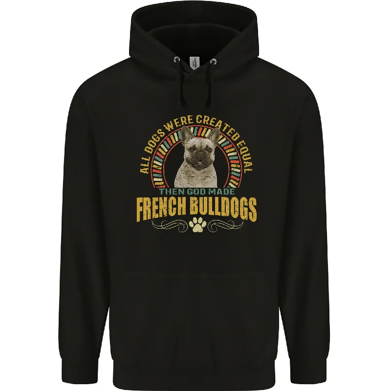 A French Bulldog Dog Mens 80% Cotton Hoodie