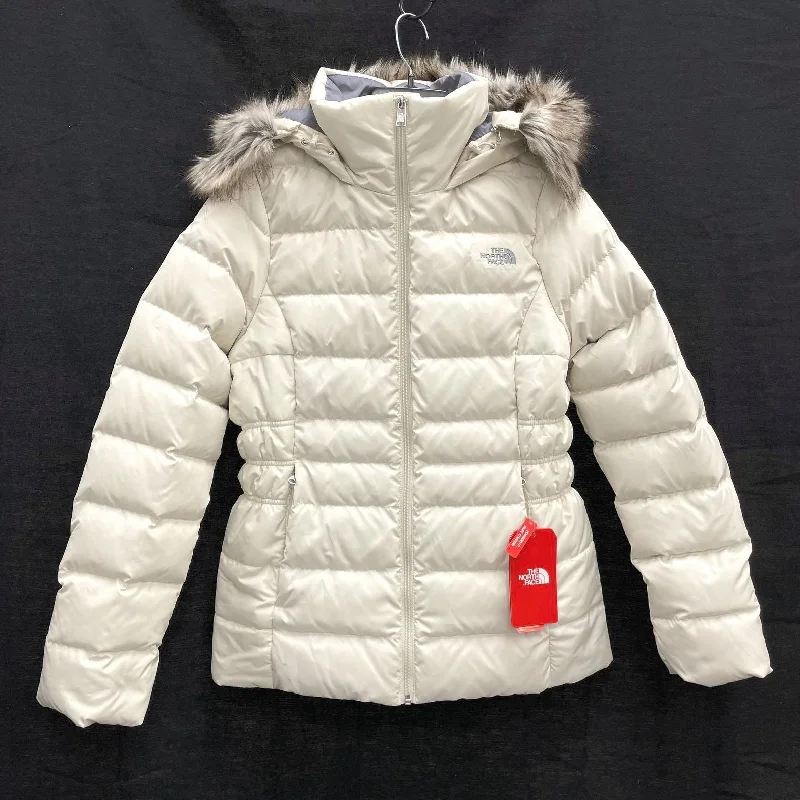 NWT Wmns THE NORTH FACE Down Fill White Puffer Parka Gotham Jacket Sz M MSRP$230