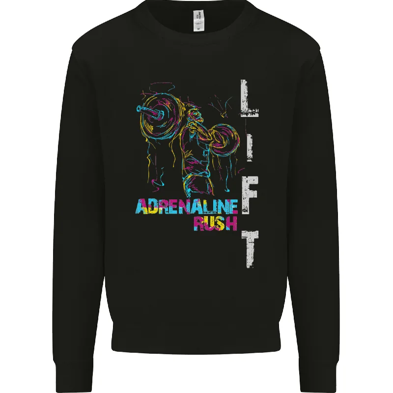 Adrenalin Rush Gym Training Top Mens Sweatshirt Jumper