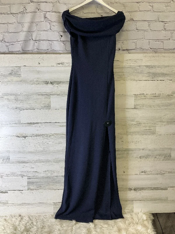 Dress Party Long By Clothes Mentor In Navy, Size: M