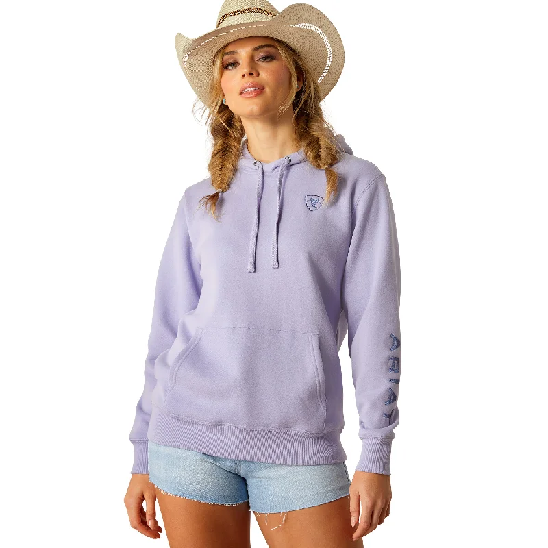 Ariat Ladies Logo 2.0 Lavender Purple Hoodie 10055023