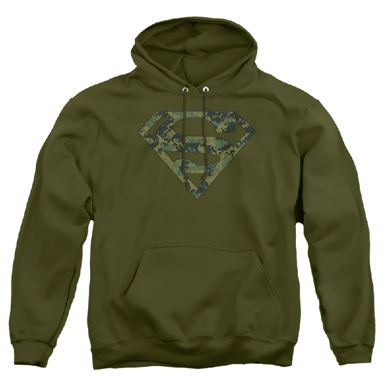 Superman Marine Camo Shield - Pullover Hoodie