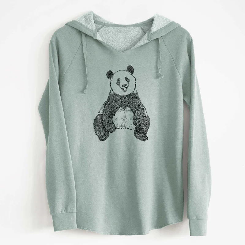 Ailuropoda melanoleuca - Giant Panda Sitting - Cali Wave Hooded Sweatshirt