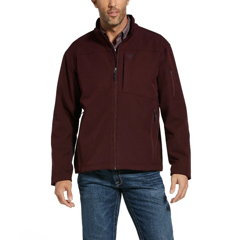 Ariat® Men's Vernon 2.0 Malbec Red Stretch Softshell Jacket 10032929