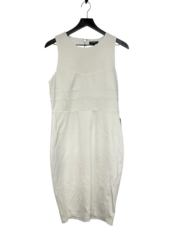 Dress Work By Express In White, Size: M