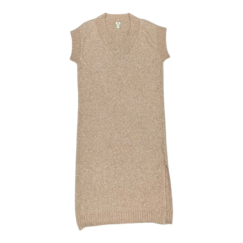 Dress Sweater By Cmb In Tan, Size:L