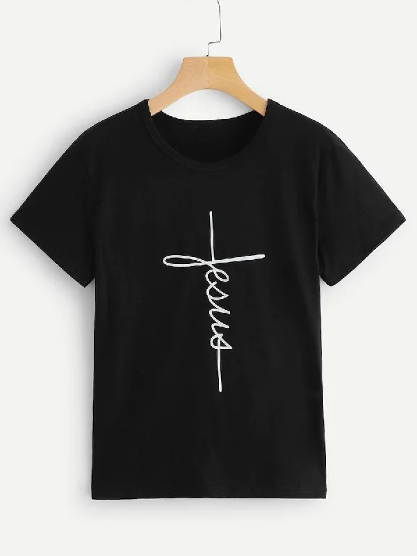 Plus Letter Print Tee