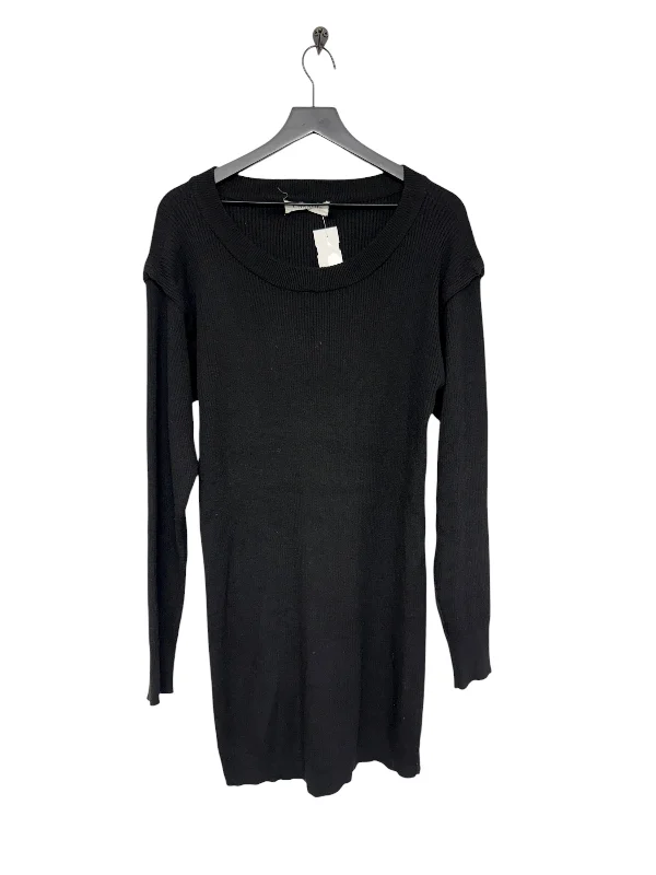 Dress Sweater By Clothes Mentor In Black, Size: L