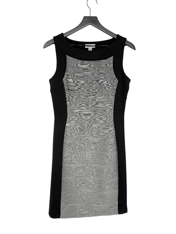 Dress Work By Calvin Klein In Black & Grey, Size: S