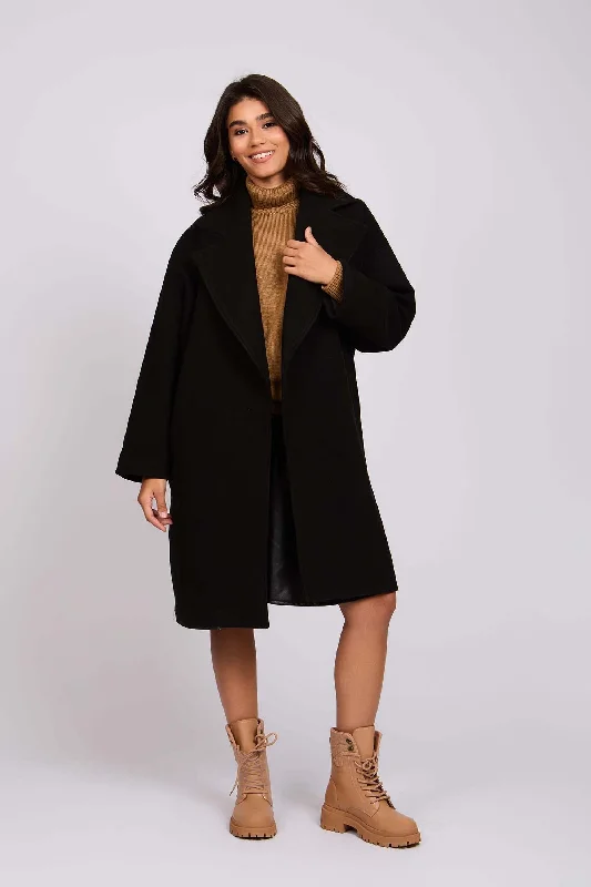 Women  Coat Gookh Oversize Black