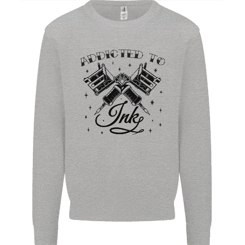 Addicted to Ink Tattoo Artist Mens Sweatshirt Jumper