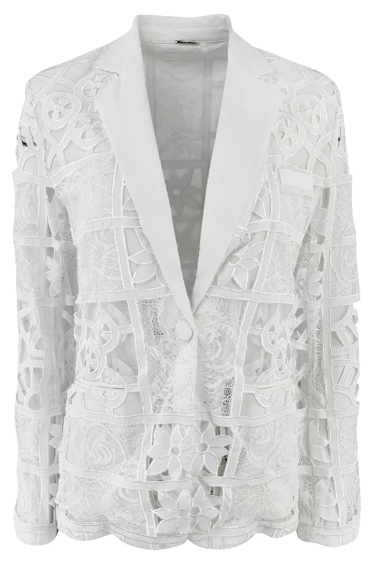 Alexis Harlie Lace Jacket in White