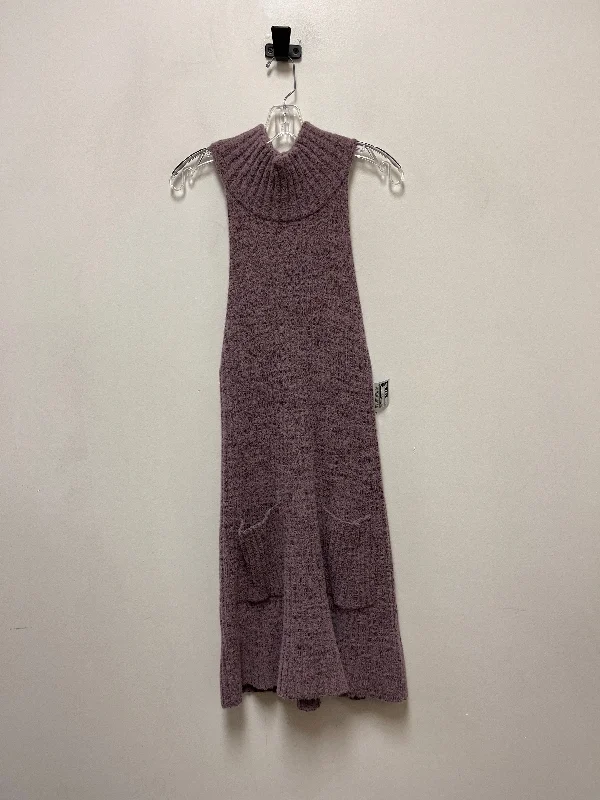 Dress Sweater By Free People In Purple, Size: Xl